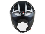 KYT- CASCOS D-CITY LUCENT NEGRO MATE PLATA