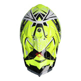 SHIRO MX-917 THUNDER 3 Casco de moto De Motocross Amarillo Flúor