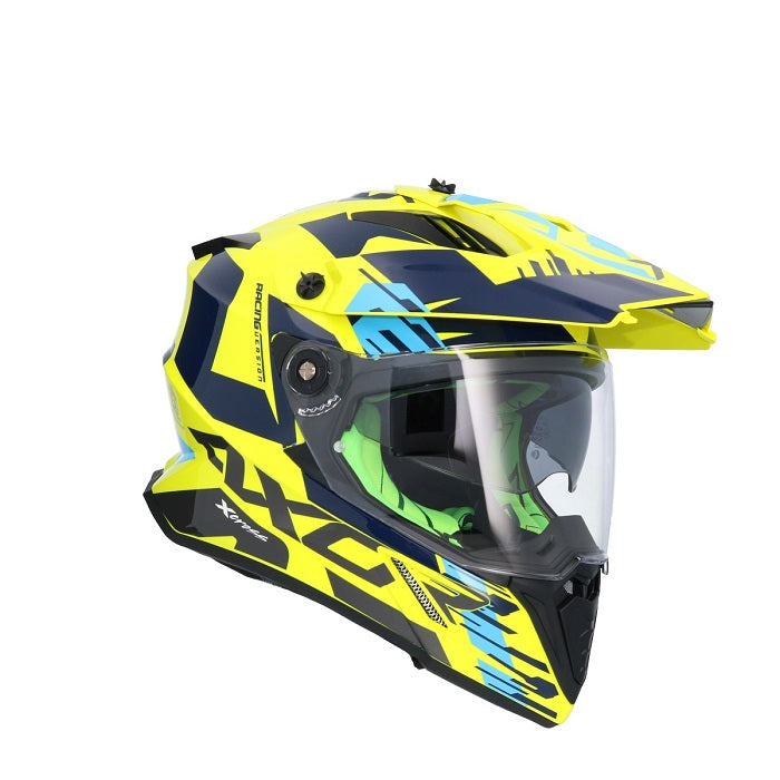 AXOR X-CROSS D/V X1 CASCO DE MOTO AMARILLO FLOUR