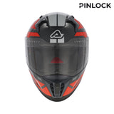 ACERBIS X-WAY GRAPHIC  INTEGRAL CASCO DE MOTO NARANJA GRIS