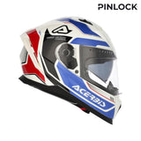 ACERBIS X-WAY GRAPHIC  INTEGRAL CASCO DE MOTO BLANCO AZUL