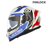 ACERBIS X-WAY GRAPHIC  INTEGRAL CASCO DE MOTO BLANCO AZUL