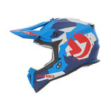 ACERBIS LINEAR 22-06 MOTOCROSS CASCO DE MOTO AZUL ROSSO