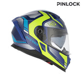 ACERBIS X-WAY GRAPHIC 210 CASCO AVENTURO DE MOTO AZUL AMARILLO