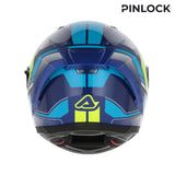 ACERBIS X-WAY GRAPHIC 210 CASCO AVENTURO DE MOTO AZUL AMARILLO