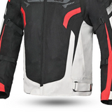 BELA HIGHLAND CHAQUETA DE MOTO HOMBRE ANTRACITA CAQUI NEGRO ROJO