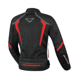 MACNA GRISCO Chaqueta de Hombre Negro Blanco Rojo
