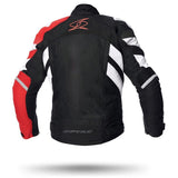 SPYKE ESTORIL GT DEPORTIVA DE MOTOCICLISMO CHAQUETA NEGRO/BLANCO/ROJO
