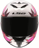 LS2 FF820 RAPID III INTEGRAL CASCO DE MOTO BLANCO ROSA