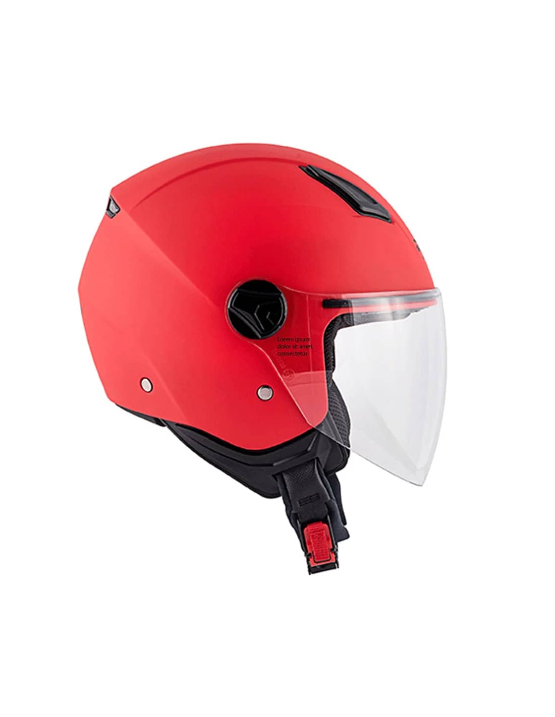 KAPPA KV28 EVO VGD Moto Estilo Vintage Casco Rojo - CASCO