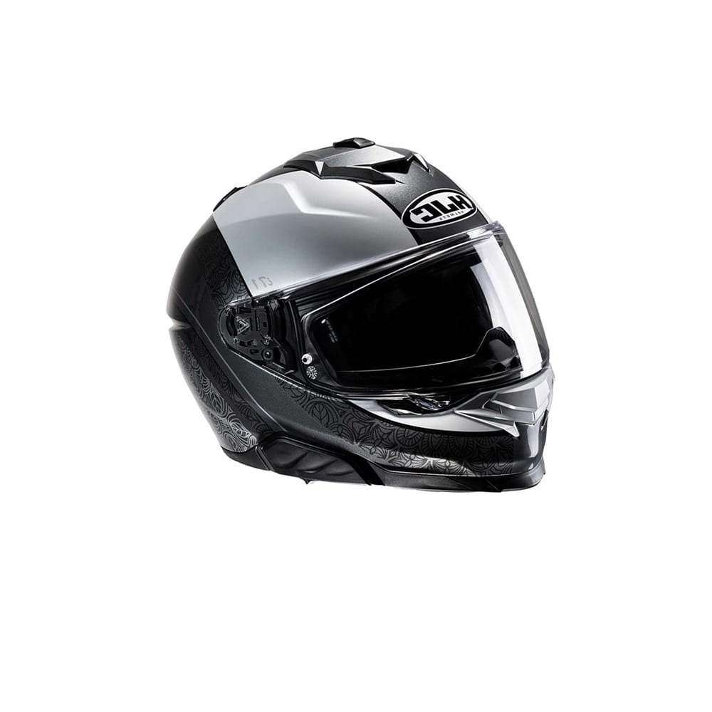 HJC I71 SERA MC5& Casco Moto Integral Deportivo Negro Gris