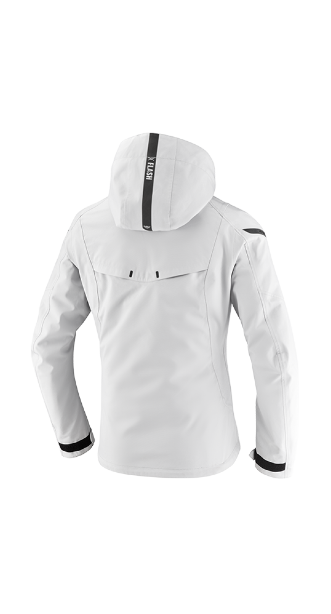 IXON BURNING Mujer Textil Motocicleta Chaqueta Gris Claro