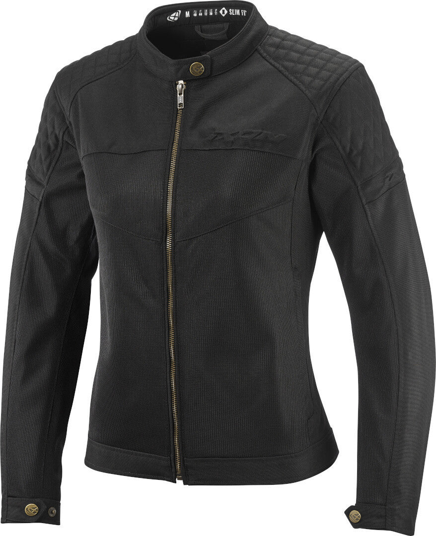 IXON OZCAN Mujer Textil Moto Verano Chaqueta Negro