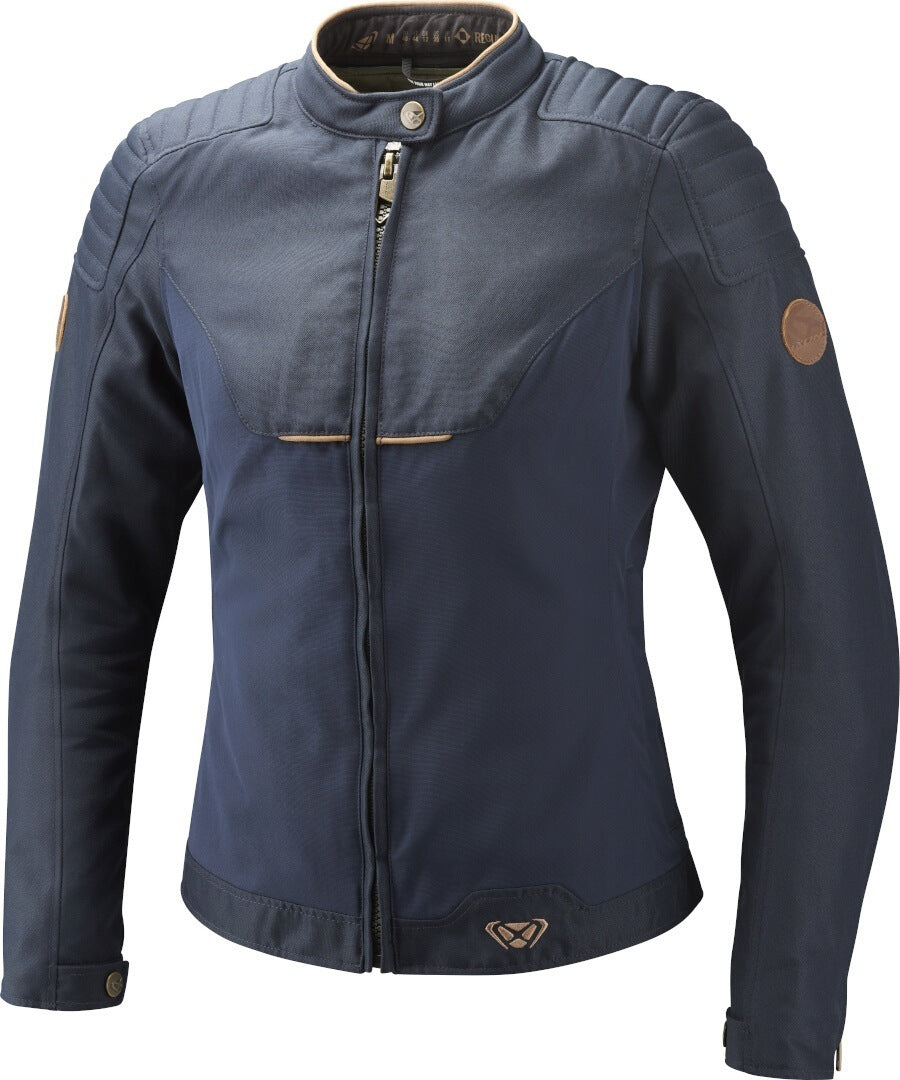 IXON HORNET Mujer Textil Moto Chaqueta Marrón Marino