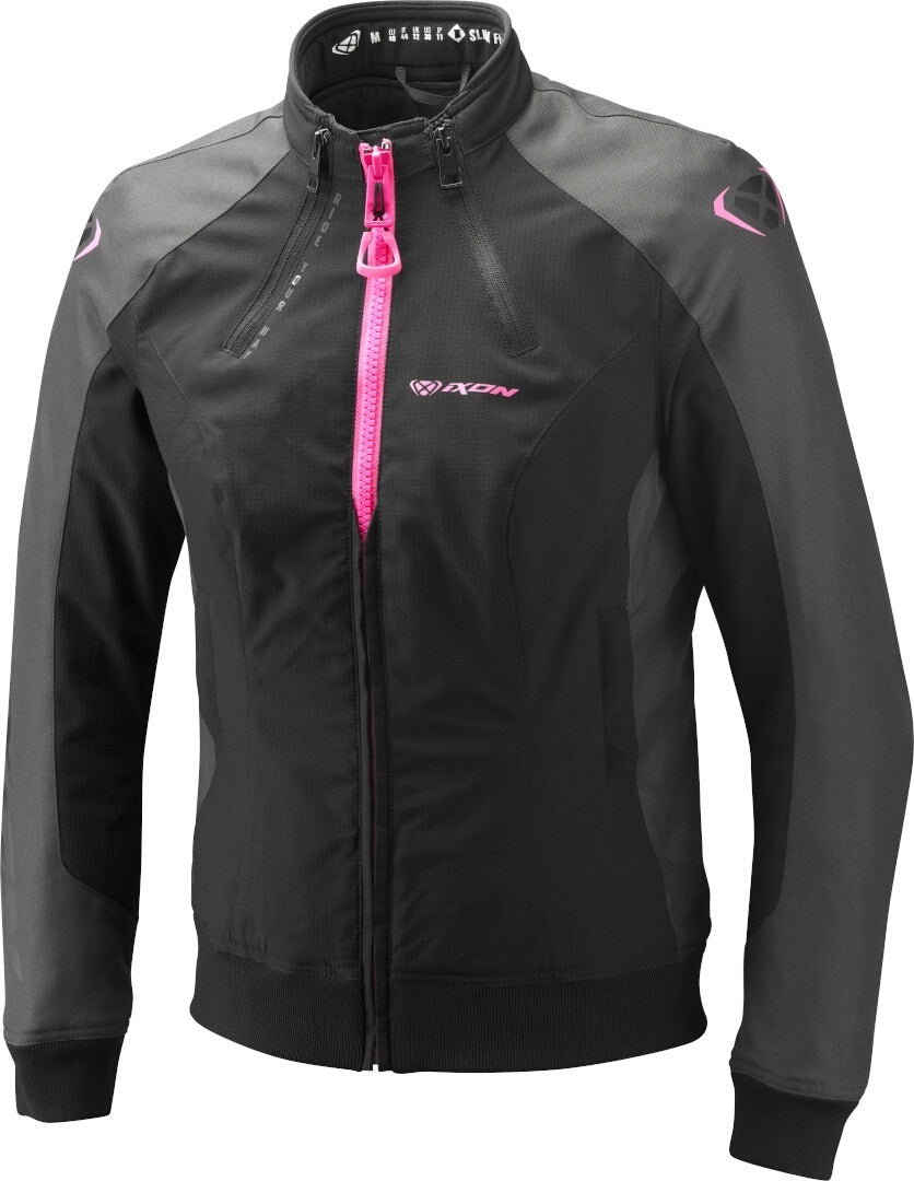 IXON SIWA LADY Moto Textil Chaqueta Negro Antracita Rosa Brillo