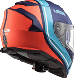 LS2 FF800 STORM SLANT MATT BLUE FL.ORANGE - SECURTEX MOTOR S.L (t/a MaximoMoto)