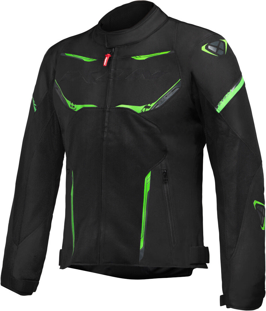 
IXON STRIKER AIR Moto Textil Hombre Chaqueta Negro Antracita Verde
