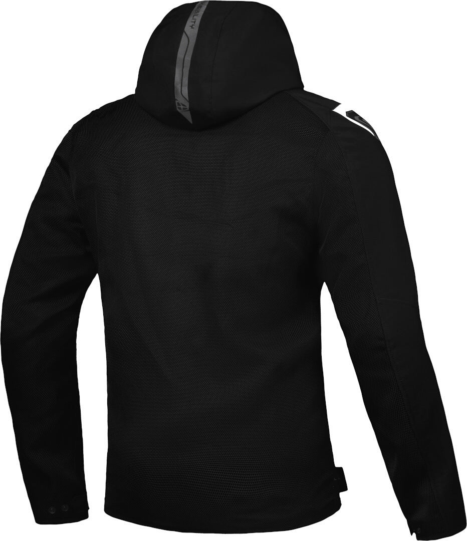 IXON FIERCE Moto Textil Hombre Chaqueta Negro Gris Blanco