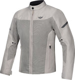 IXON FRESH SLIM Hombre Moto Textil Chaqueta Grisáceo