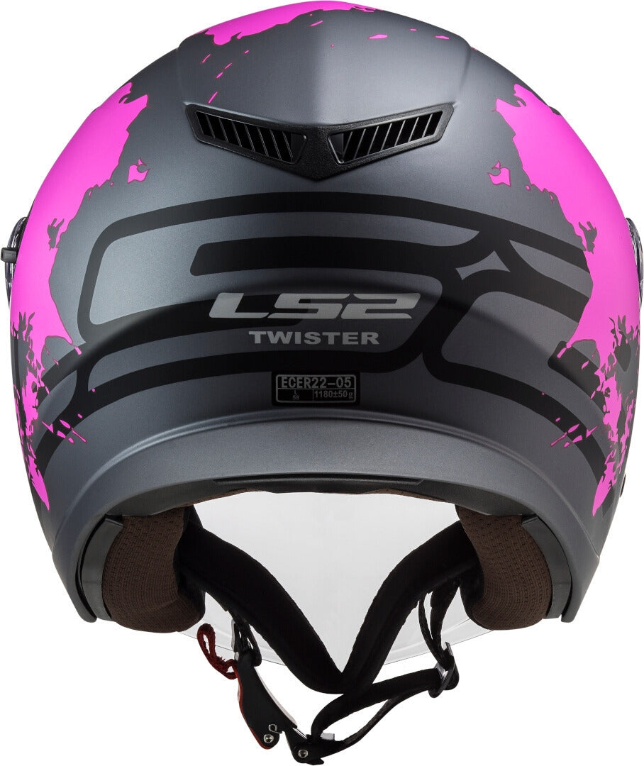 LS2 OF573 TWISTER II XOVER TITANIUM PURPLE - SECURTEX MOTOR S.L (t/a MaximoMoto)