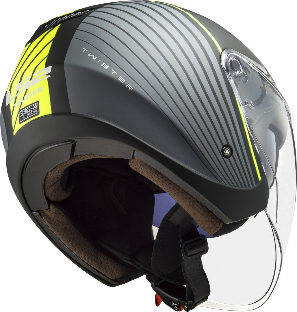 LS2 OF573 TWISTER II LUNA MATT BLACK TITANIUM - SECURTEX MOTOR S.L (t/a MaximoMoto)