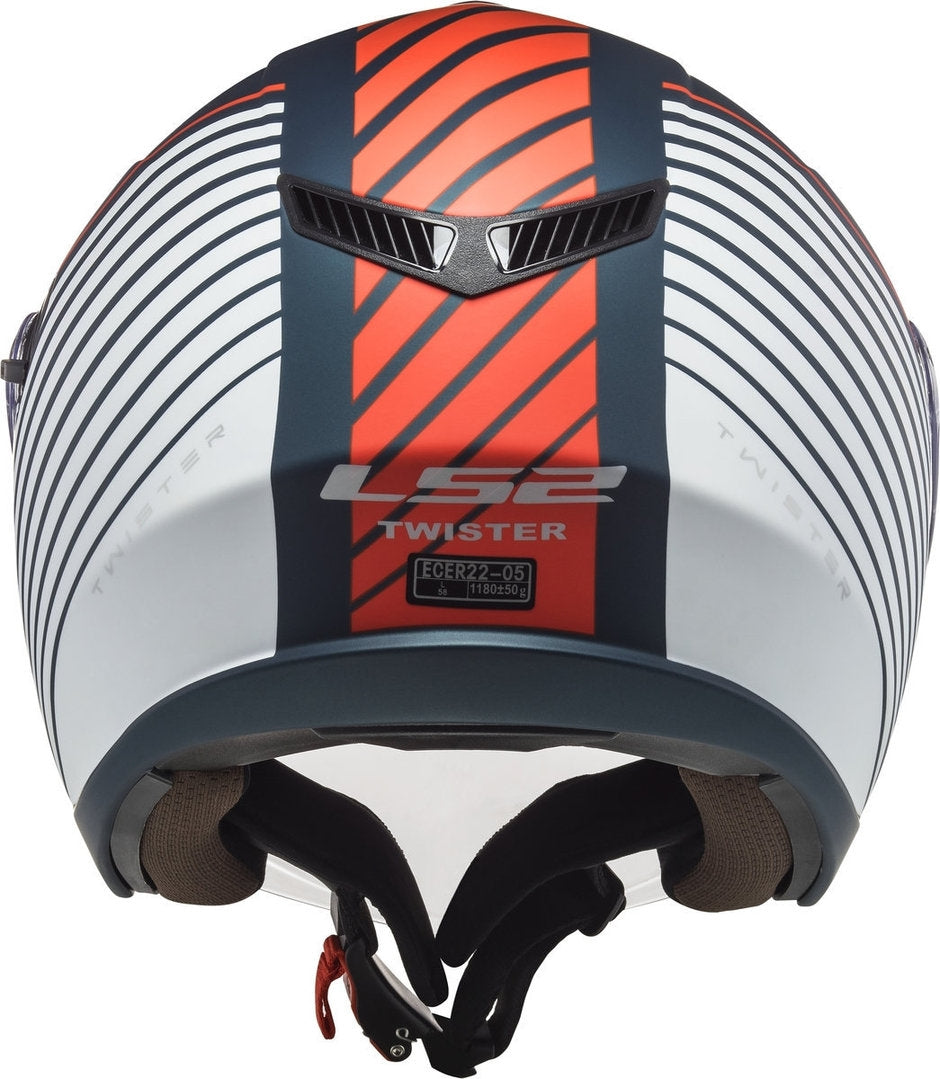 LS2 OF573 TWISTER II LUNA MATT BLUE WHITE - SECURTEX MOTOR S.L (t/a MaximoMoto)