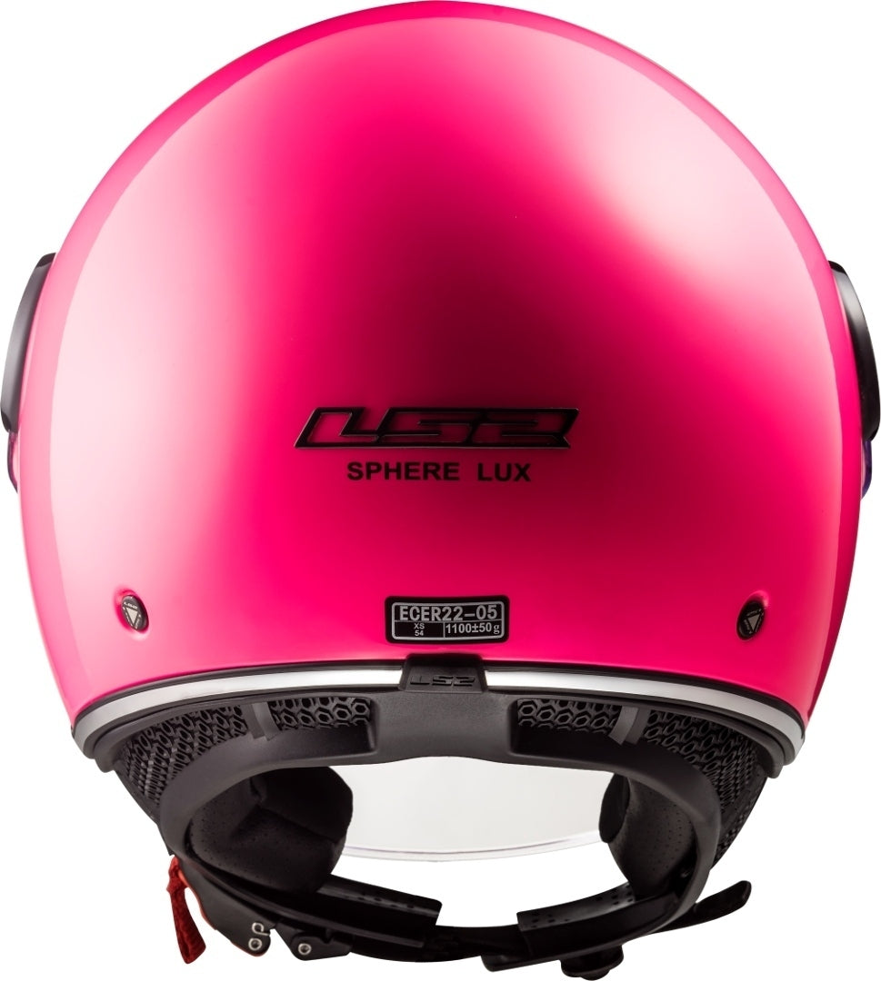 LS2 OF558 SPHERE LUX GLOSS PINK - SECURTEX MOTOR S.L (t/a MaximoMoto)
