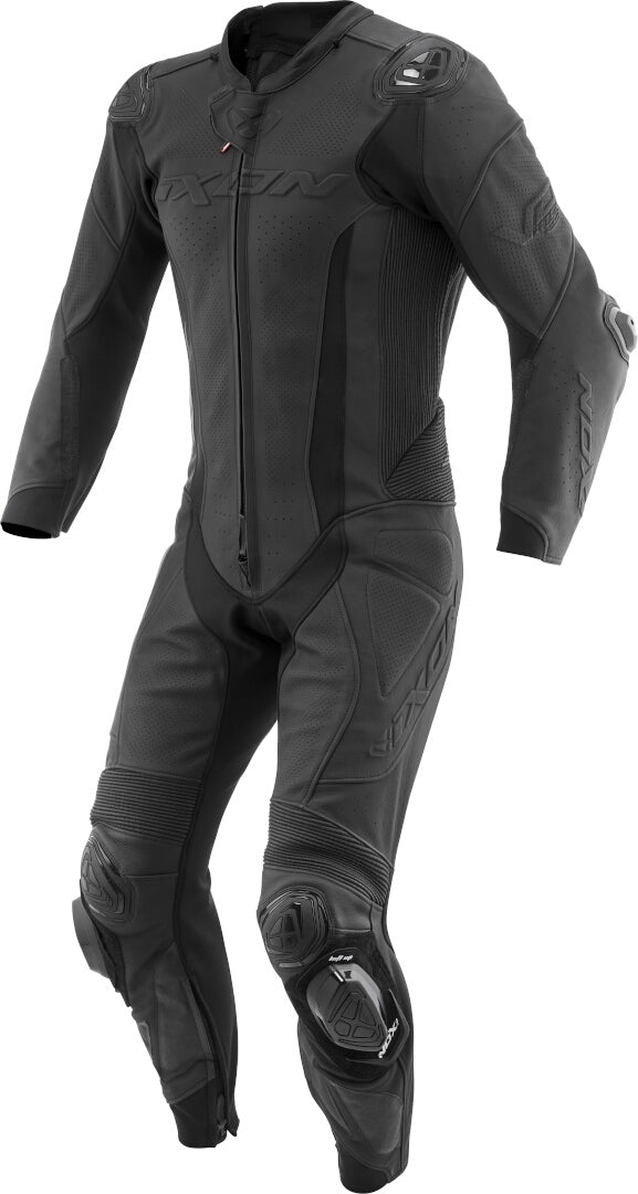 IXON VORTEX 3 HOMBRE 1 PIEZA MOTO CARRERAS TRAJE DE CUERO NEGRO