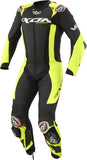 IXON VORTEX 3 HOMBRE 1 PIEZA MOTO CARRERAS TRAJE DE CUERO NEGRO AMARILLO