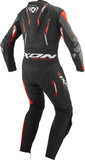 IXON DEMONIO 1 PIEZA HOMBRE MOTO TRAJE DE CUERO NEGRO ROJO BLANCO