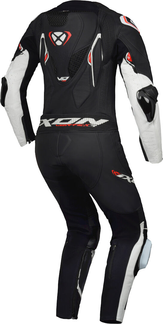 IXON VORTEX 3 HOMBRE 1 PIEZA MOTO CARRERAS TRAJE DE CUERO NEGRO BLANCO