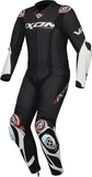 IXON VORTEX 3 HOMBRE 1 PIEZA MOTO CARRERAS TRAJE DE CUERO NEGRO BLANCO
