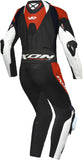 IXON VORTEX 3 HOMBRE 1 PIEZA MOTO CARRERAS TRAJE DE CUERO BLANCO NEGRO ROJO