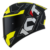 KYT- CASCOS TT-COURSE ELECTRON MATT BLACK/YELLOW