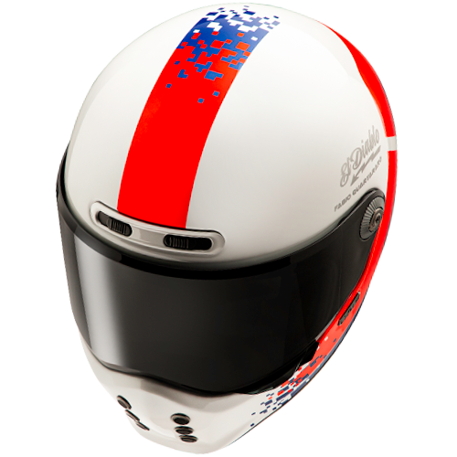 HJC V10 FQ20 RETRO MC21 Casco Integral Para Motocicleta De Estilo Vintage - SECURTEX MOTOR S.L (t/a MaximoMoto)