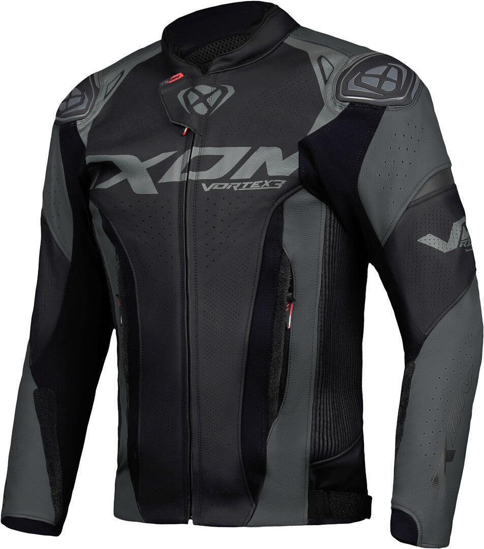 IXON VORTEX 3 Hombre Chaqueta De Cuero Motociclista De Carreras