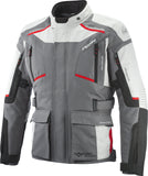 IXON MIDGARD Impermeable Moto De Aventura Chaqueta Textil Negro/Gris/Rojo