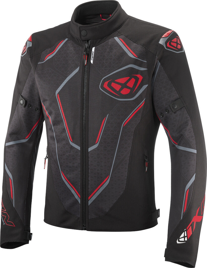 IXON DEMONIAK Verano Moto De Chaqueta Textil Negro Rojo