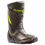MUGENRACE BOT-MNR-2393 Speed ​​Sportbike Botas Negro/Amarillo Fluo