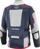 IXON MIDGARD Impermeable Moto De Aventura Chaqueta Textil Negro/Gris/Azul