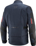 IXON MIDGARD Impermeable Moto De Aventura Chaqueta Textil Azul Marino/Rojo