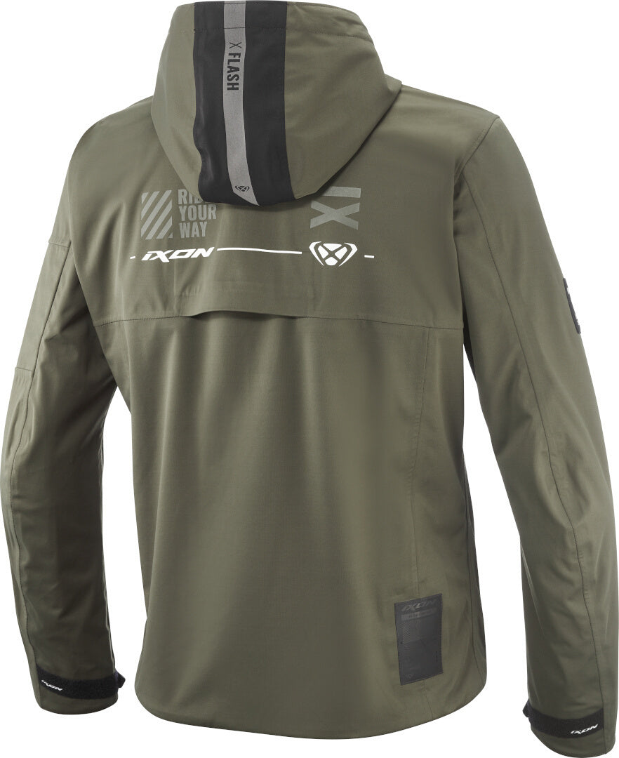 IXON M-QUARTER Chaqueta De Moto Textil Impermeable Caqui Negro