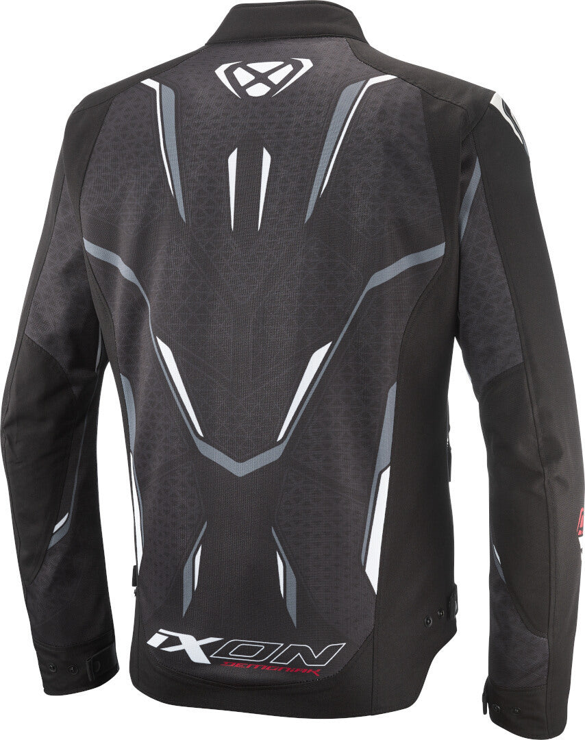IXON DEMONIAK Verano Moto De Chaqueta Textil Negro Blanco