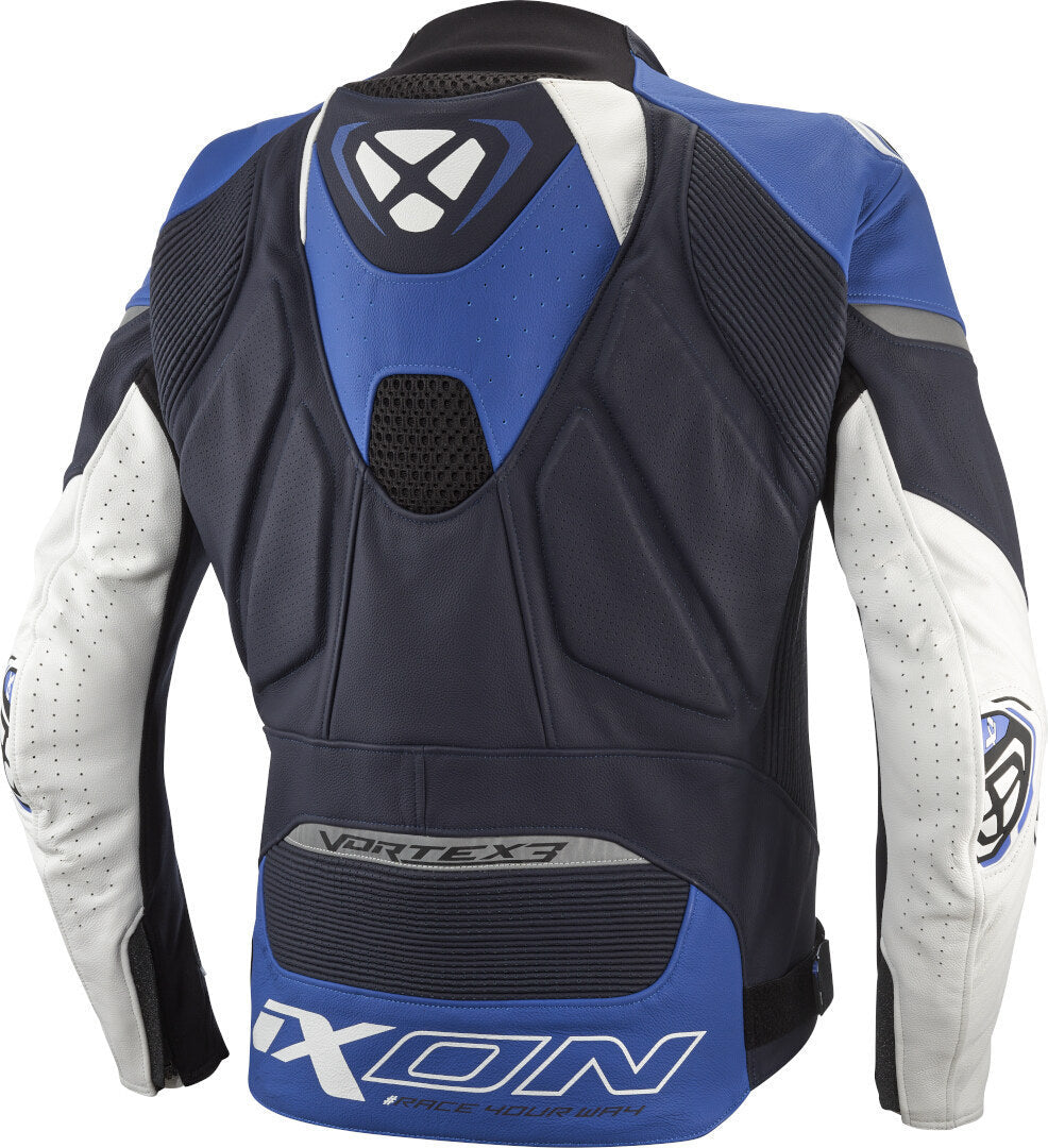 IXON VORTEX 3 Hombre Chaqueta De Cuero Motociclista De Carreras