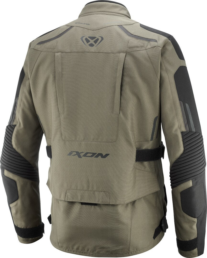 IXON MIDGARD Impermeable Moto De Aventura Chaqueta Textil Caqui/Negro