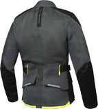 IXON M-NJORD Hombre Moto Textil Chaqueta Táctica Verde Negro Amarillo
