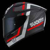 SUOMY-CASCOS TRACK-1 NINETY SEVEN MATT GUN METAL/RED E06 - SECURTEX MOTOR S.L (t/a MaximoMoto)