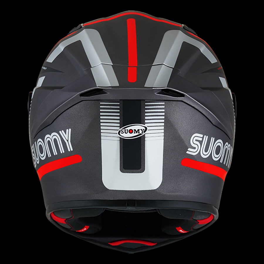 SUOMY-CASCOS TRACK-1 NINETY SEVEN MATT GUN METAL/RED E06 - SECURTEX MOTOR S.L (t/a MaximoMoto)