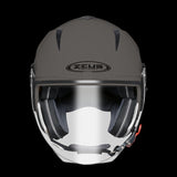 ZEUS-CASCO JET  ZS-205  MATT BLACK SILVER - SECURTEX MOTOR S.L (t/a MaximoMoto)