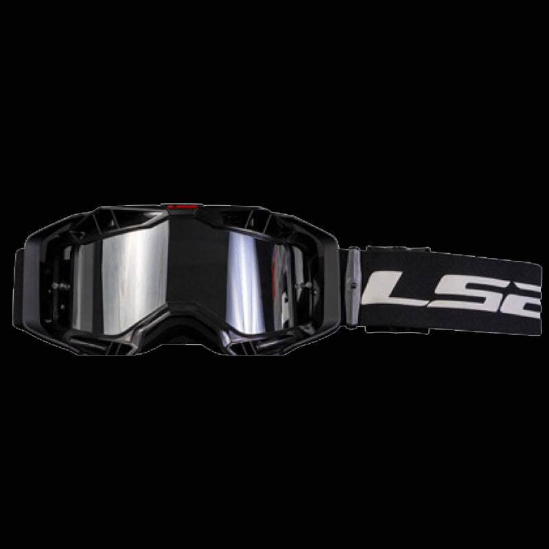 LS2- AURA GOGGLE BLACK WITH SILVER IRIDIUM VISOR - SECURTEX MOTOR S.L (t/a MaximoMoto)